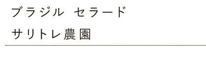 ブラジル セラード サリトレ農園